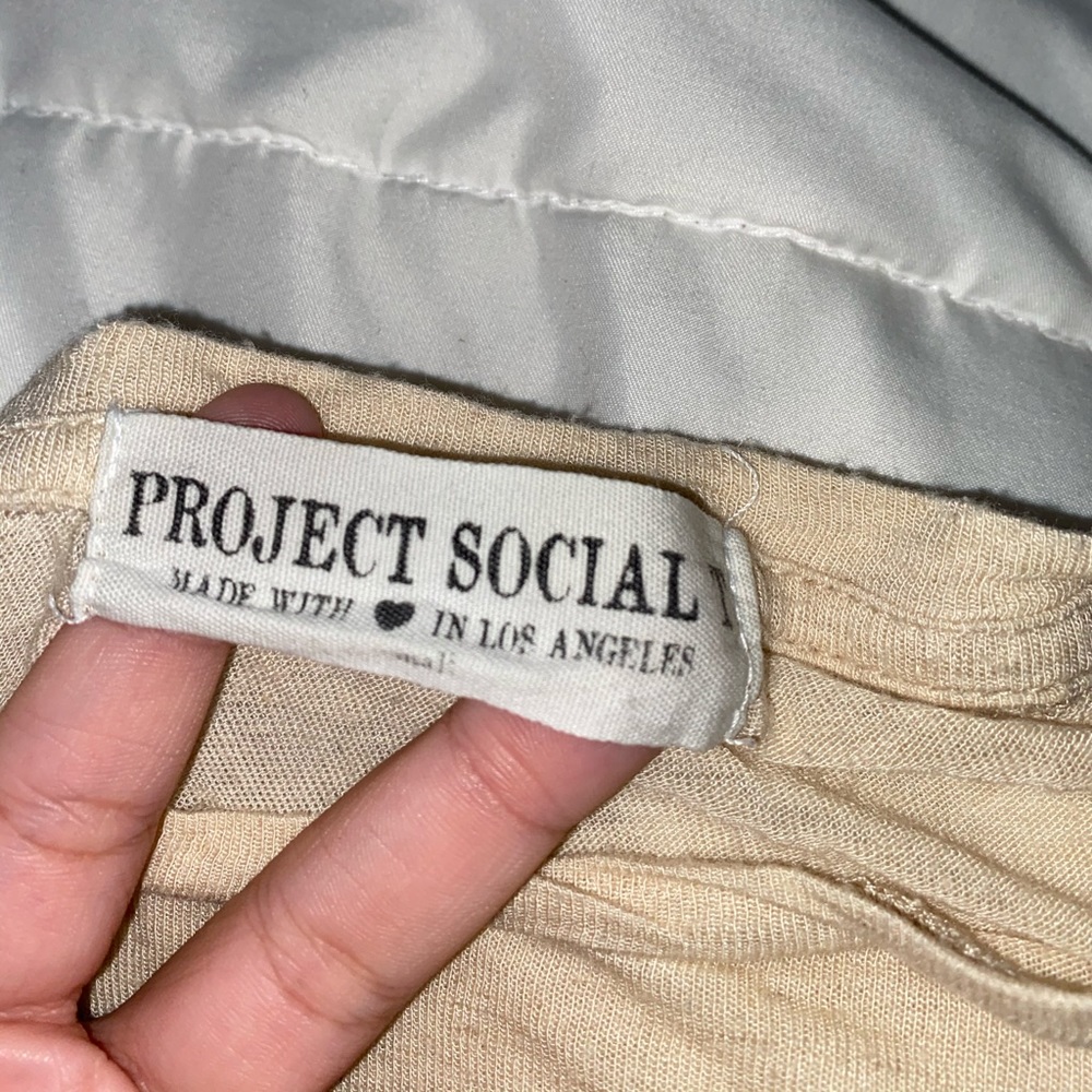 Semi-Sheer Beige Top - Picture 3 of 3